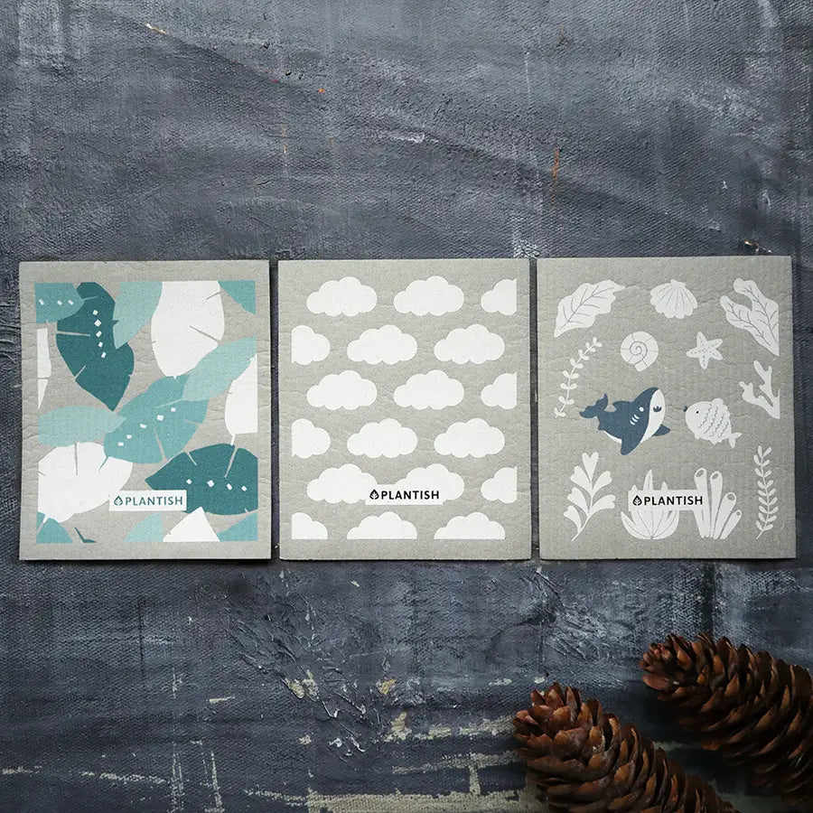 Swedish Sponge Cloth Set - Cloudy Melody