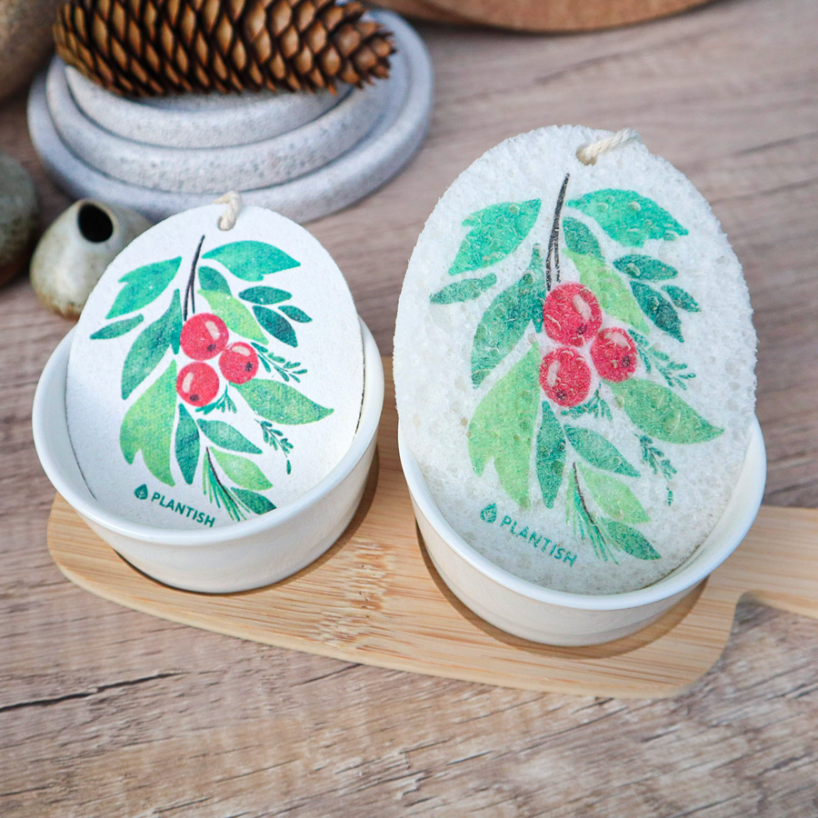 Set of 3 Botanical Bliss Pop up Sponge (Holiday Exclusive)-2