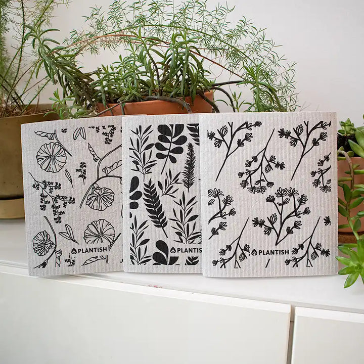 Healing Herbs - Swedish Sponge Cloth Set