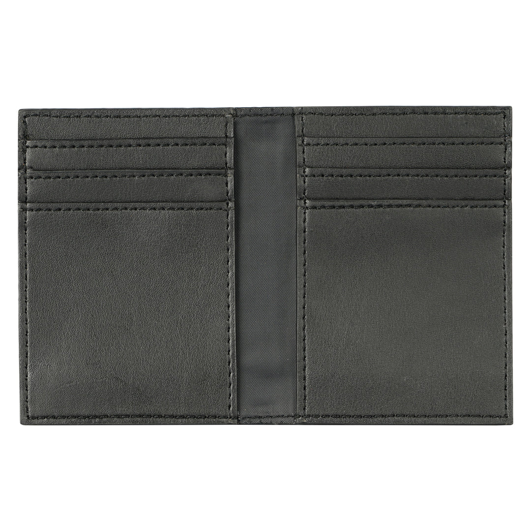 Vegan Cactus Leather BiFold Card Wallet - Black