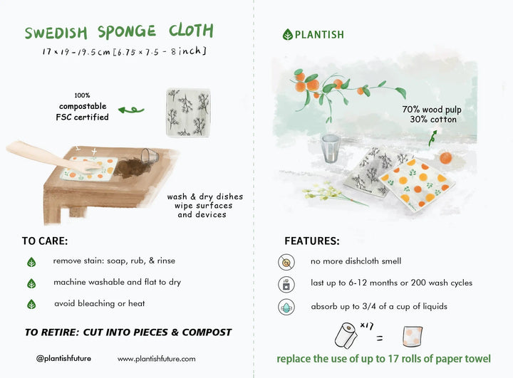 Carrot - Swedish Sponge Cloth-2