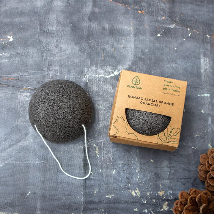 Konjac Facial Sponge - Charcoal-0