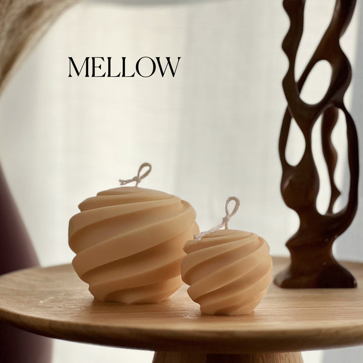 Swirl Ball Candle Set-4