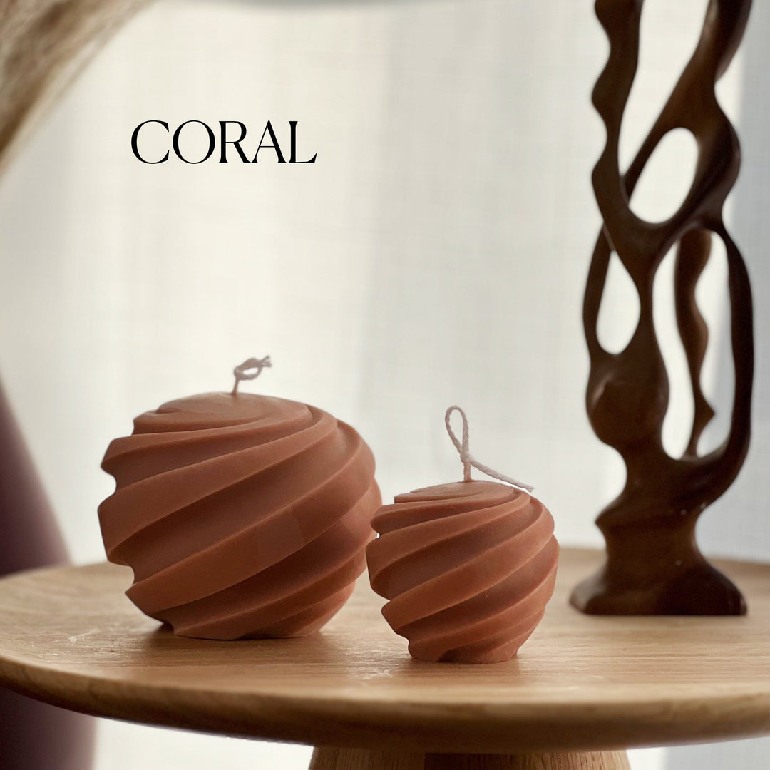 Swirl Ball Candle Set-1