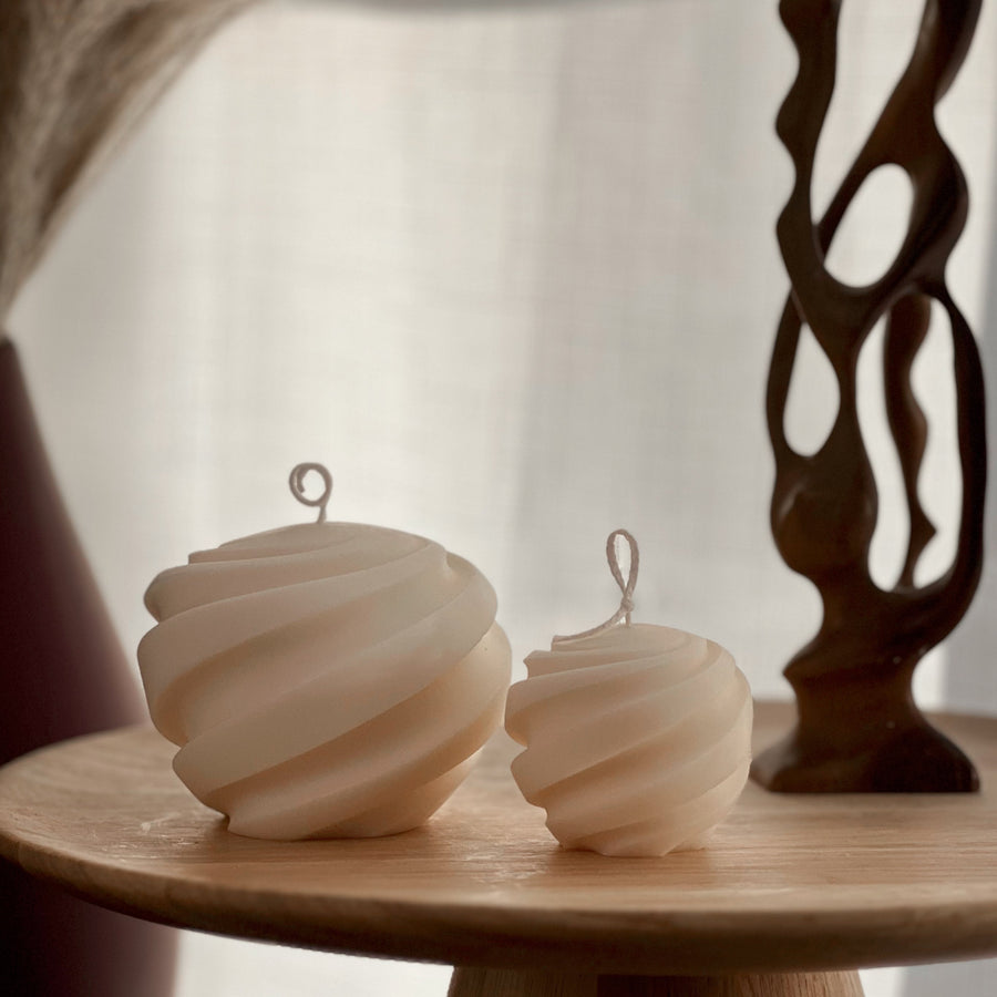 Swirl Ball Candle Set-0