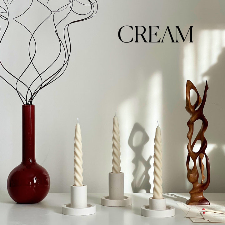 Thin Twisted Taper Candle-3