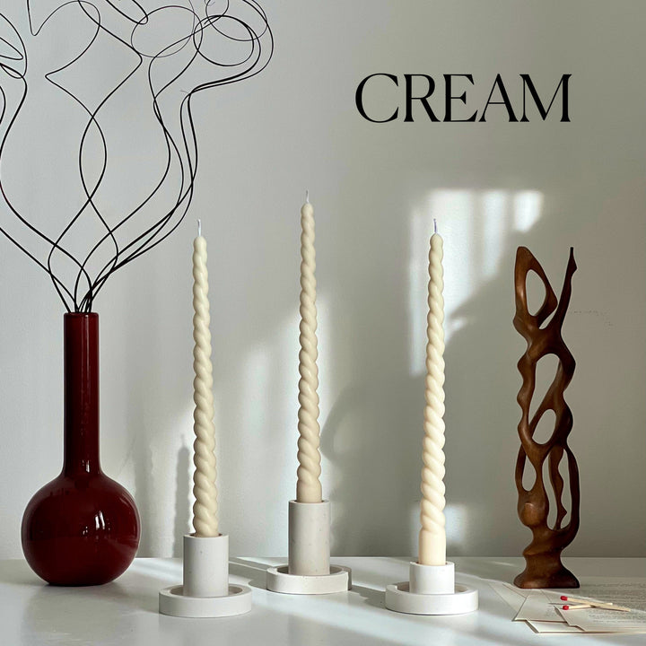 Tall Twisted Taper Candle-3