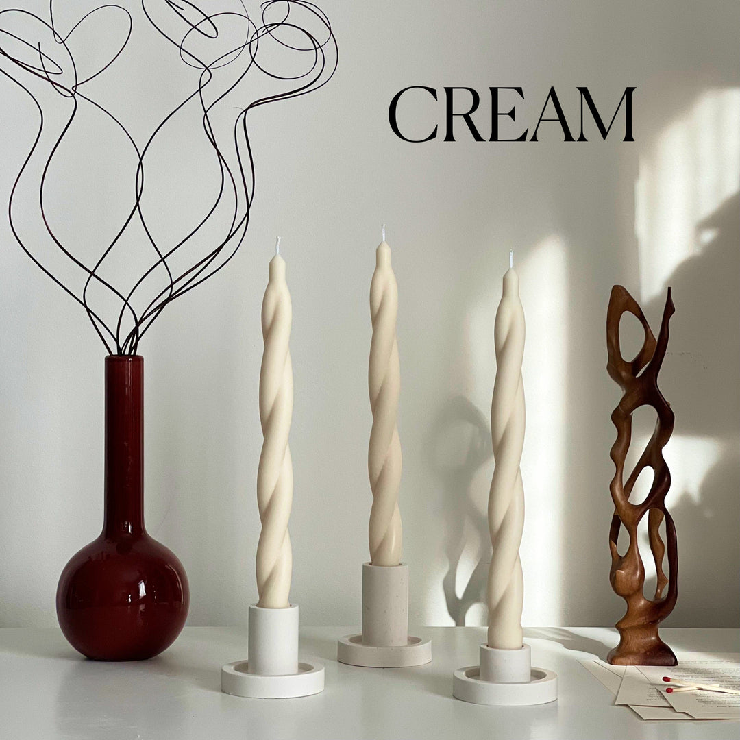 Tall Twisted Taper Candle-2