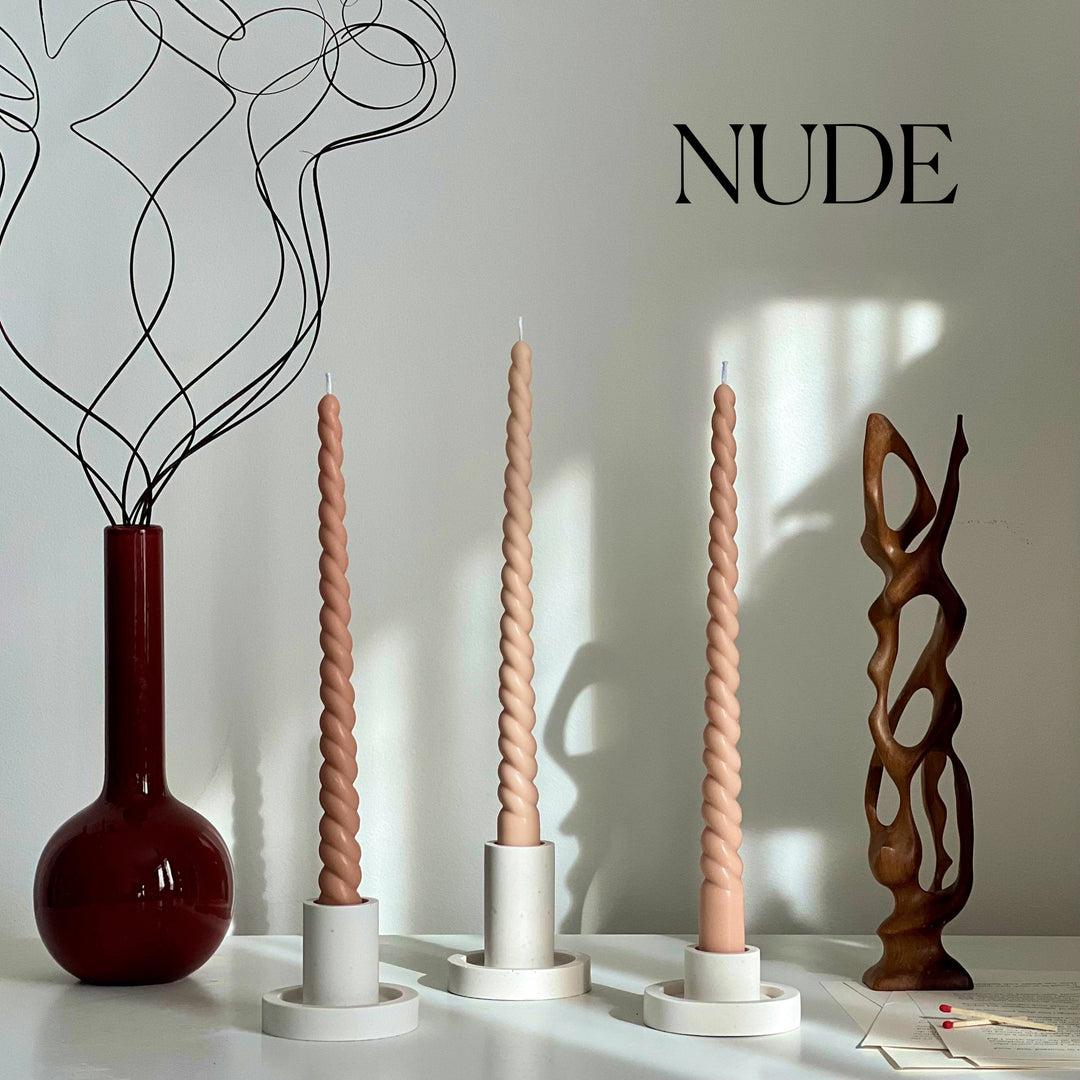 Tall Twisted Taper Candle-2