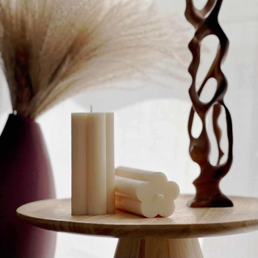 Flower Pillar Candle-0