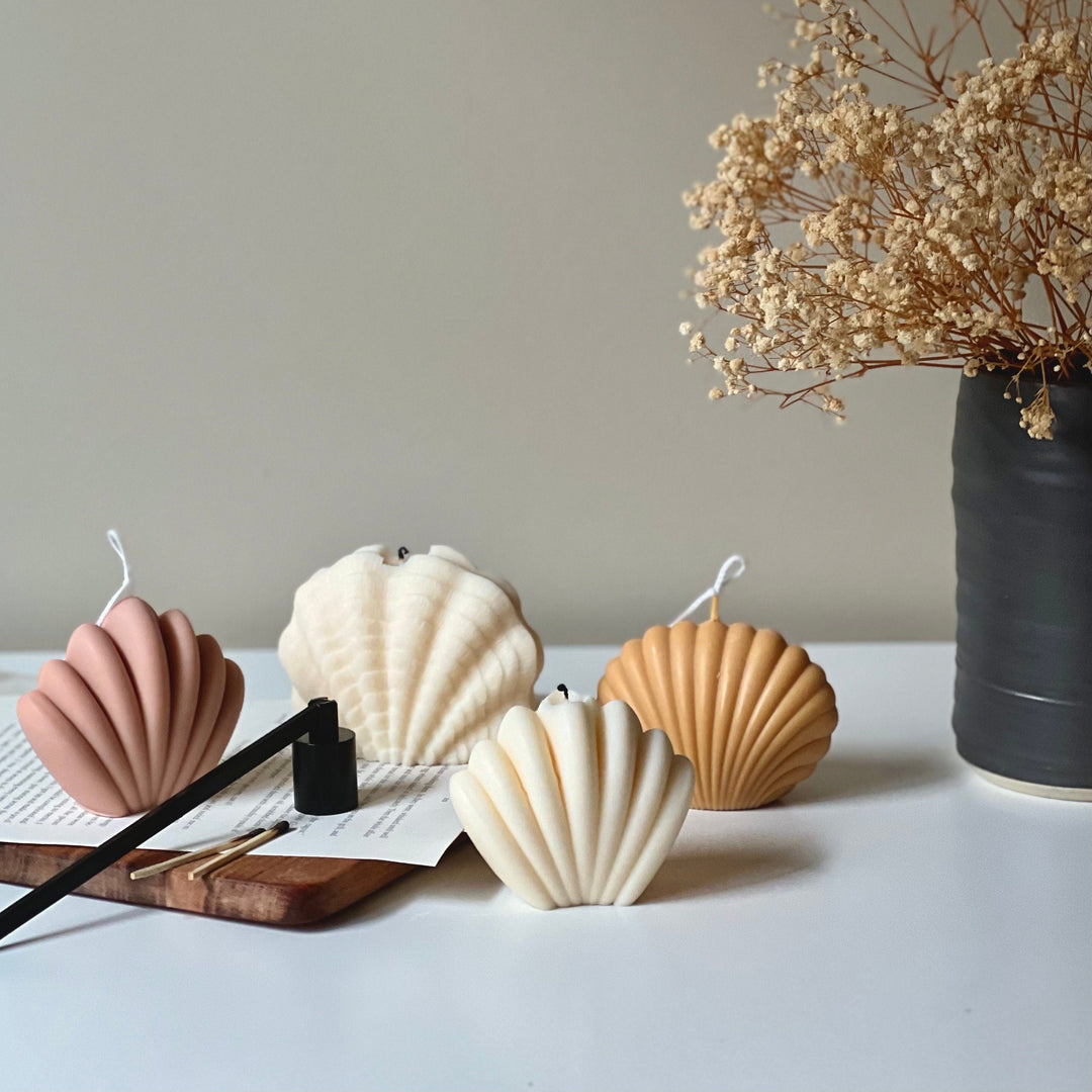 Scallop Shell Candle-3