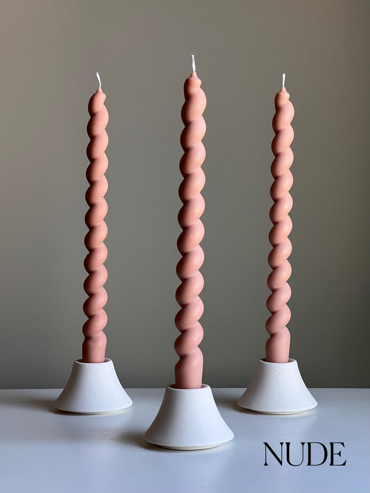 Tall Twisted Taper Candle-1