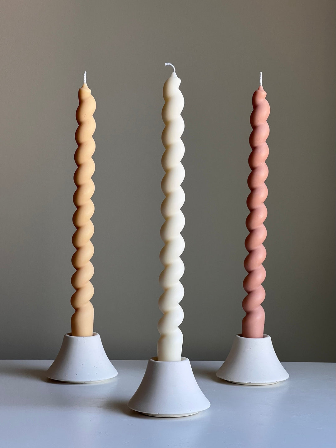 Tall Twisted Taper Candle-0