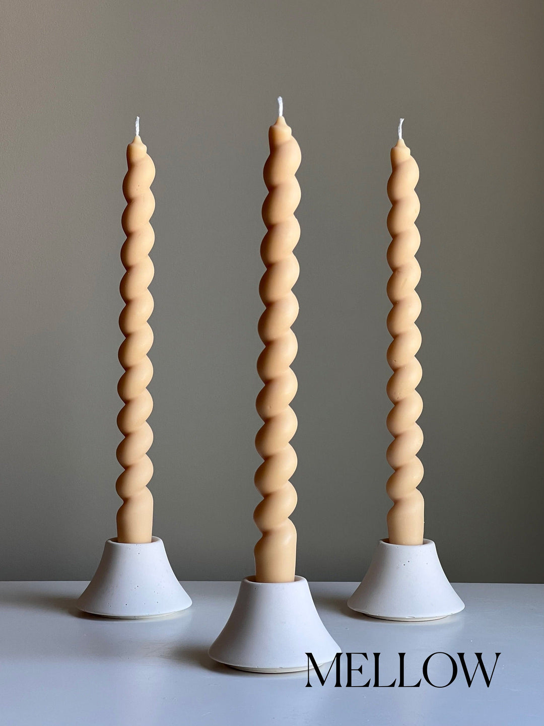 Tall Twisted Taper Candle-3