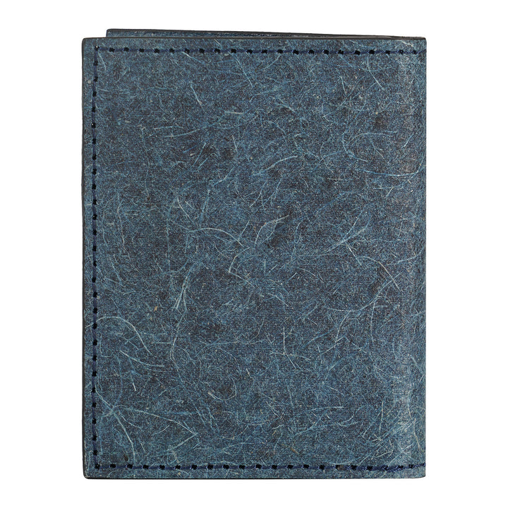 Coconut Leather BiFold Card Wallet - Dark Indigo