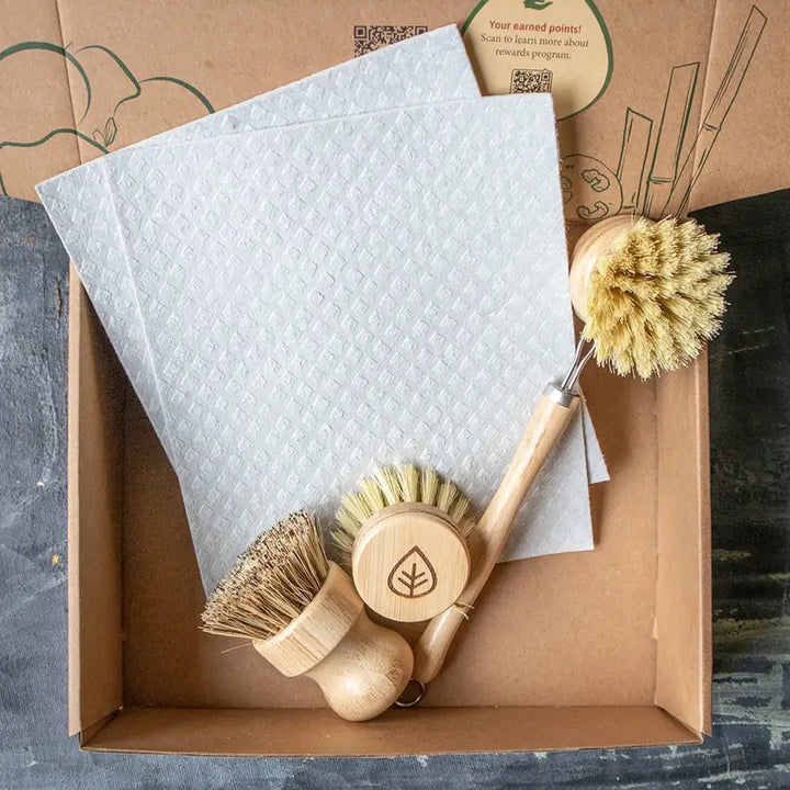 Zero Waste Kitchen Brush Set - Starter Kit